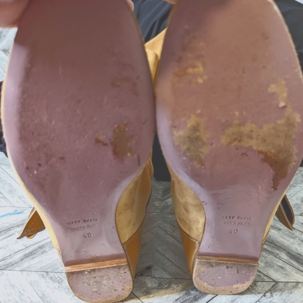 Red Valentino Vintage Tan Suede Bow Flat Boots....Size EU 40...US 9 - Picture 8 of 10